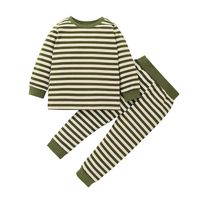 Wholesale Kids Striped T-shirt Two-piece Suit Nihaojewelry sku image 1