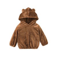 Nihaojewelry Children's Cute Brown Hooded Sweatershirt Wholesale sku image 6