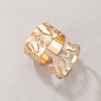 Wholesale Fashion Letter Love Hollow Stitching Couple Ring 2-piece Set Nihaojewelry main image 4