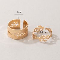 Wholesale Fashion Geometric Hollow Stitching Couple Ring Nihaojewelry main image 3