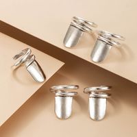 Nihaojewelry Wholesale Jewelry New Style Silver Nail Joint Ring main image 5