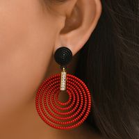 Wholesale Jewelry Exaggerated Style Multi-circle Plastic Earrings Nihaojewelry main image 1