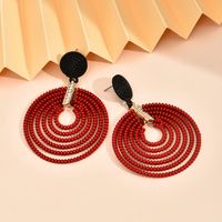 Wholesale Jewelry Exaggerated Style Multi-circle Plastic Earrings Nihaojewelry main image 3