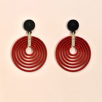 Wholesale Jewelry Exaggerated Style Multi-circle Plastic Earrings Nihaojewelry main image 4