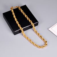 Wholesale Jewelry Coarse Twist Titanium Steel Necklace Nihaojewelry main image 3