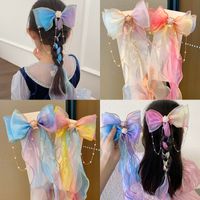 Wholesale Jewelry Children Long Ribbon Bow Knot Hairpin Nihaojewelry main image 6