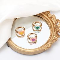 Wholesale Jewelry Geometric Heart Ring Nihaojewelry main image 3