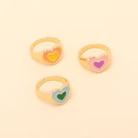 Wholesale Jewelry Geometric Heart Ring Nihaojewelry main image 4