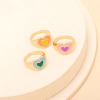 Wholesale Jewelry Geometric Heart Ring Nihaojewelry main image 5