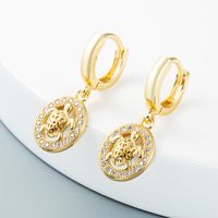 Nihaojewelry Wholesale Jewelry Simple Hollow Mermaid Starfish Tortoise Copper Earrings main image 4