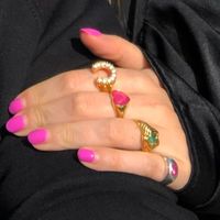 Wholesale Jewelry U-shaped Diamond Copper Ring Nihaojewelry main image 3