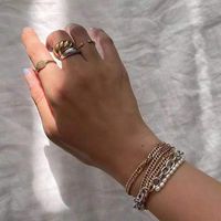 Wholesale Jewelry Croissant Copper Twist Ring Nihaojewelry main image 3