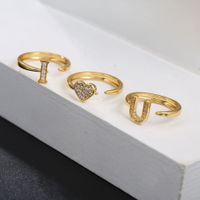 Wholesale Jewelry Fashion Iloveyou Combination Letter Ring Nihaojewelry main image 3