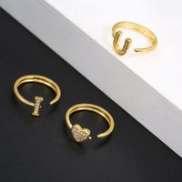 Wholesale Jewelry Fashion Iloveyou Combination Letter Ring Nihaojewelry main image 4
