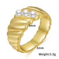 Wholesale Jewelry Baroque Pearl Copper Ring Nihaojewelry main image 6