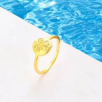 Wholesale Jewelry Flower-shaped Simple Round Ring Nihaojewelry main image 5