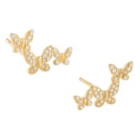 Wholesale Jewelry Butterfly Micro-inlaid Zircon Korean Style Earrings Nihaojewelry main image 6