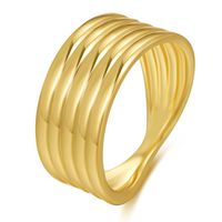 Ins Internet Celebrity Blogger New Ring Creative Stripe Knotted Ring main image 1