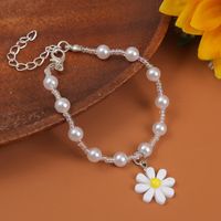 Wholesale Jewelry Bohemian Handmade Crystal Pearl Flower Bracelet Nihaojewelry main image 4