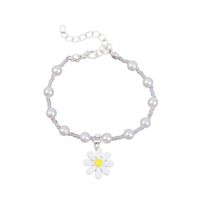 Wholesale Jewelry Bohemian Handmade Crystal Pearl Flower Bracelet Nihaojewelry main image 6