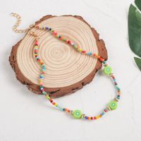Wholesale Jewelry Kiwi Fruit Rice Beaded Woven Necklace Nihaojewelry main image 3