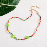 Großhandel Schmuck Kiwi Reis Perlen Gewebte Halskette Nihaojewelry main image 4