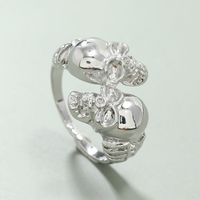 Wholesale Jewelry Retro Double Skull Ring Nihaojewelry main image 1