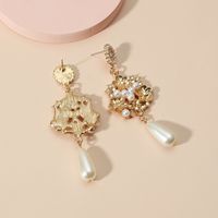 Vente En Gros Bijoux Baroque Perle Fleur Longues Boucles D&#39;oreilles Gland Nihaojewelry main image 4