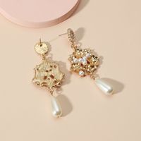 Wholesale Jewelry Baroque Pearl Flower Long Tassel Earrings Nihaojewelry main image 4