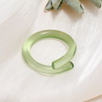 Wholesale Jewelry Candy Color Cross Acrylic Ring Nihaojewelry main image 6