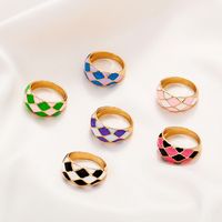 Wholesale Jewelry Retro Geometric Square Ring Nihaojewelry main image 2