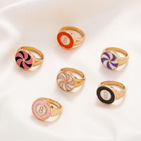 Wholesale Jewelry Geometric Color Windmillring Ring Nihaojewelry main image 2