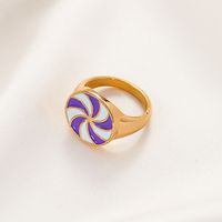 Wholesale Jewelry Geometric Color Windmillring Ring Nihaojewelry main image 3