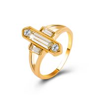 Wholesale Jewelry Metal Cross Diamond Ring Nihaojewelry main image 2