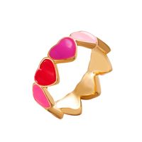 Wholesale Jewelry Candy Color Heart Ring Nihaojewelry main image 4
