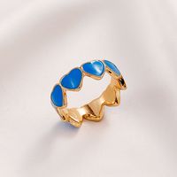 Wholesale Jewelry Candy Color Heart Ring Nihaojewelry main image 5