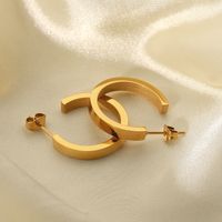 Wholesale Jewelry C-shaped Stainless Steel Opening Earrings Nihaojewelry main image 4