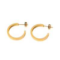 Wholesale Jewelry C-shaped Stainless Steel Opening Earrings Nihaojewelry main image 6