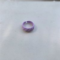 Wholesale Jewelry Candy Color Spell Diagonal Stripe Open Ring Nihaojewelry main image 3