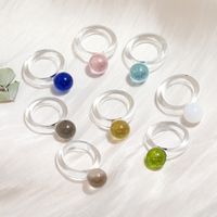 Wholesale Jewelry Simple Candy Color Geometric Multicolor Ring Nihaojewelry main image 1