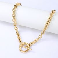 Stainless Steel Simple Style Plating Geometric Necklace main image 1