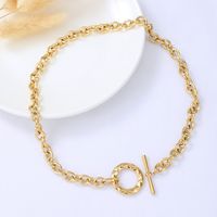 Stainless Steel Simple Style Plating Geometric Necklace main image 4