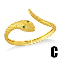 Wholesale Bijoux Creux Sourire Visage Forme De Serpent Bracelet Zircon Incrusté Nihaojewelry main image 5