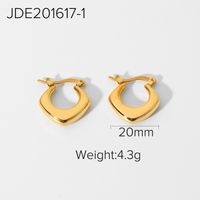 Wholesale Jewelry Geometric Prismatic Stainless Steel Earrings Nihaojewelry sku image 2