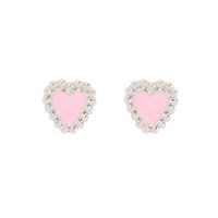 Wholesale Jewelry Color Heart Dripping Earrings Nihaojewelry sku image 7