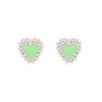 Wholesale Jewelry Color Heart Dripping Earrings Nihaojewelry sku image 9