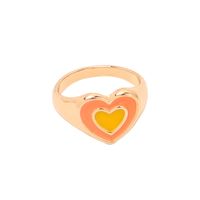 Wholesale Jewelry Geometric Heart Ring Nihaojewelry sku image 1