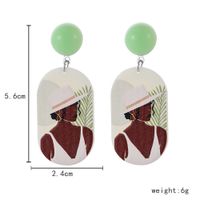 Wholesale Jewelry Irregular Color Pattern Acrylic Simple Earrings Nihaojewelry sku image 2