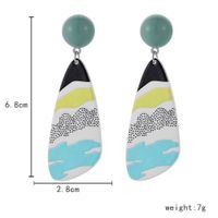 Wholesale Jewelry Irregular Color Pattern Acrylic Simple Earrings Nihaojewelry sku image 9