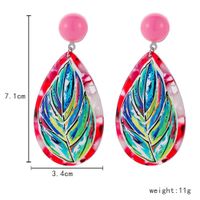 Wholesale Jewelry Irregular Color Pattern Acrylic Simple Earrings Nihaojewelry sku image 15